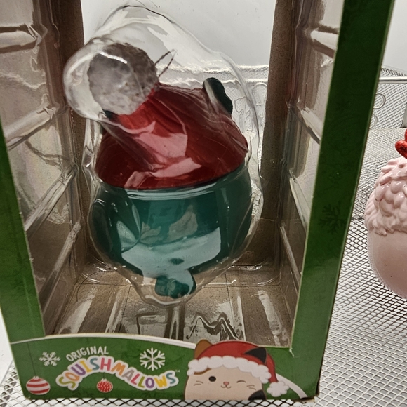 Squishmallow Christmas Ornaments - Penguin and Pink Yeti. Box has tear in it. - Picture 5 of 6